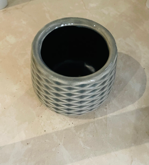 Grey Ceramic Succulent Planter
