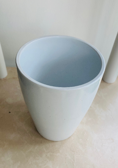 10cm White Ceramic Plant Cover Pot Cassandra's Plants
