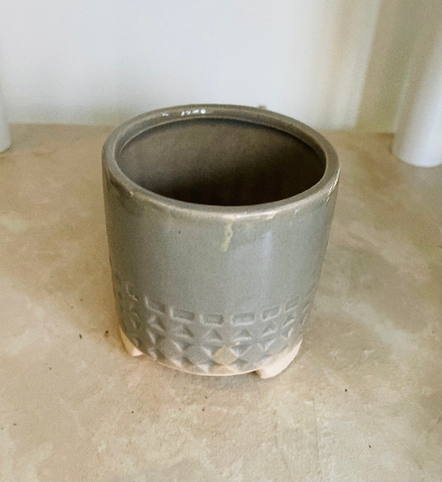 Grey Ceramic Succulent Planter