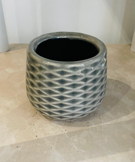 Grey Ceramic Succulent Planter