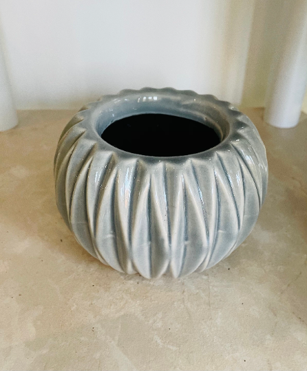Grey Ceramic Succulent Planter / Plant Pot 5cm
