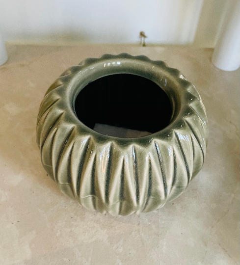 Khaki Ceramic Succulent Planter / Plant Pot 5cm