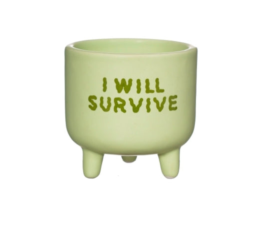 I Will Survive Small Planter
