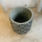 Grey and Silver Concrete Planter