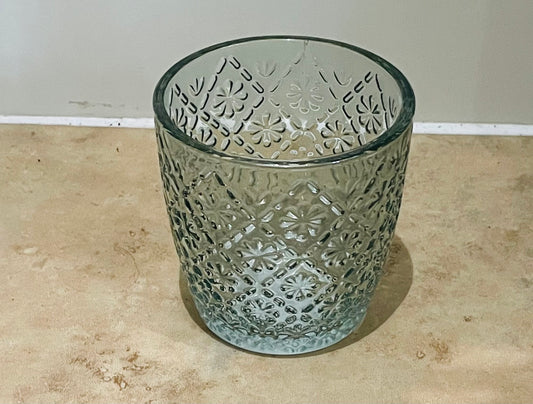 Green Glass Cover Pot