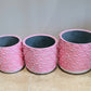 Pink and White Concrete Heart Cover Pot in 3 sizes
