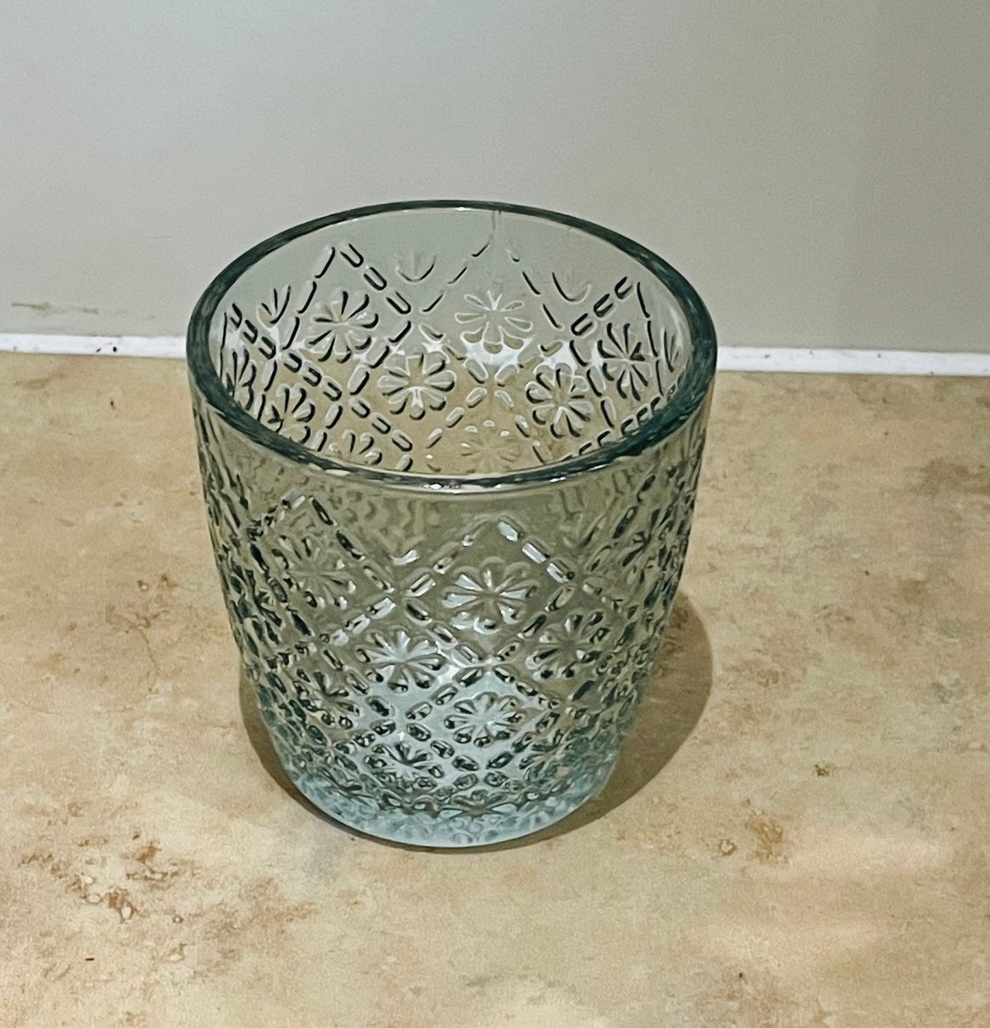 Green Glass Cover Pot