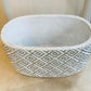 White and Silver Concrete Succulent Planter, Indoor Plant Pot