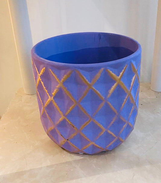 Purple and Gold Planter