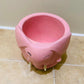 Pink Elephant Ceramic Plant Cover Pot