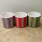 Striped Ceramic Cover Pot